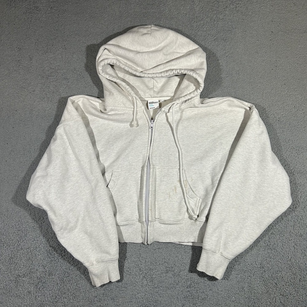 Aritzia Tna Cozy Sweatfleece Boyfriend Fit Boxy Zip Hoodie Women's 2XL #3948